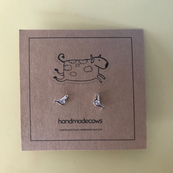 crystal bird earrings - Picture 5 of 5